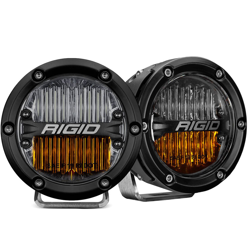 RIGID Industries 360-Series 4" LED SAE Fog Beam - Yellow/White - Set of 2 [36122] - BuoyMart.com  Lighting RIGID Industries