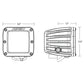RIGID Industries D-Series LED SAE Fog Beam - Yellow/White - Set of 2 [50482] - BuoyMart.com  Lighting RIGID Industries