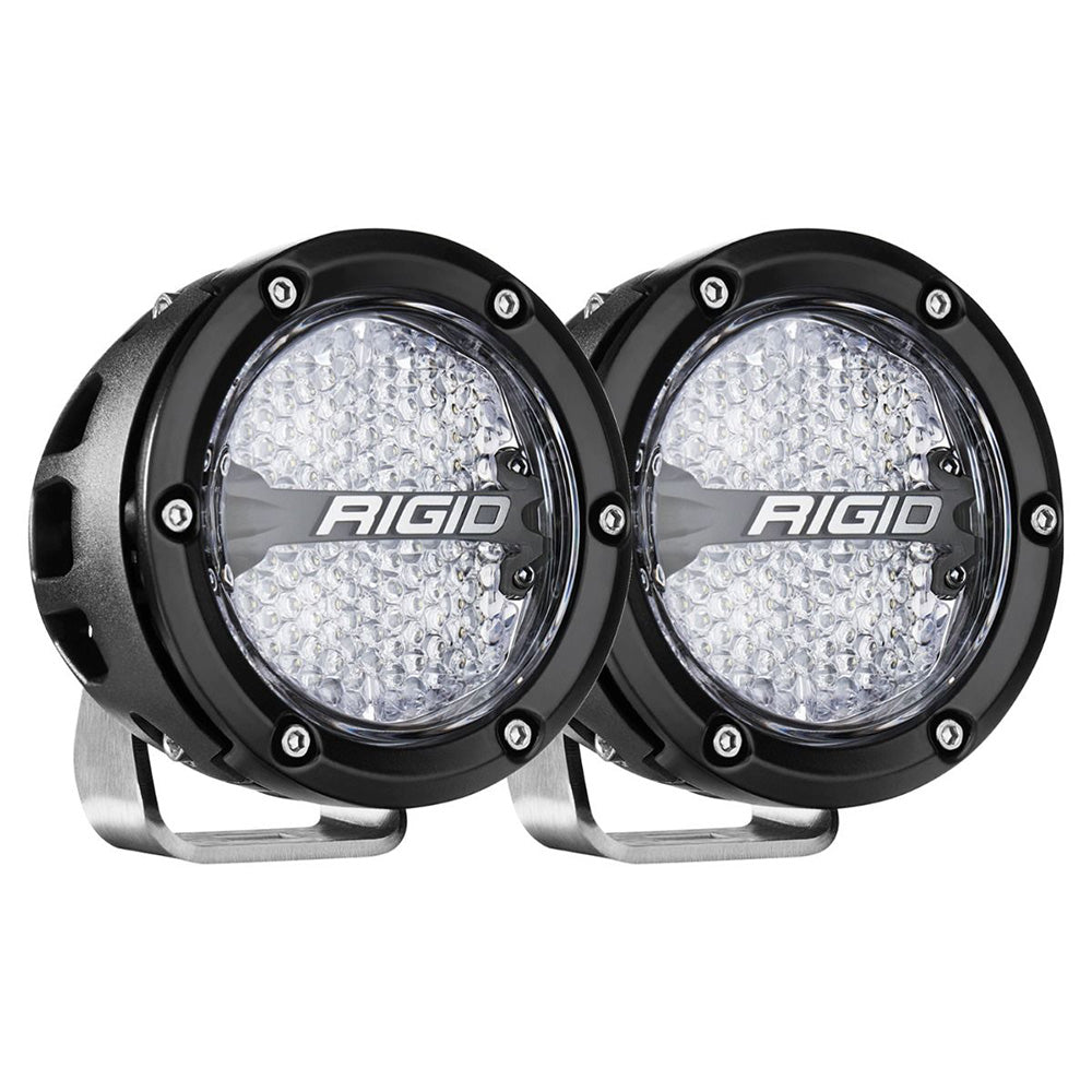 RIGID Industries 360-Series RGBW 4" Offroad Lamp Diffused Beam w/RGBW Backlight Pods - Set of 2 [36400] - BuoyMart.com  Lighting RIGID Industries