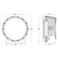 RIGID Industries 360-Series RGBW 9" Offroad Lamp Spot Beam w/RGBW Backlight Pods - Single [36422] - BuoyMart.com  Lighting RIGID Industries