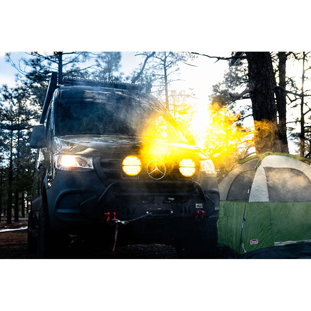 RIGID Industries 360-Series Amber Pro 9" Offroad Spot Beam w/Amber Backlight Pod - Single [36522] - BuoyMart.com  Lighting RIGID Industries