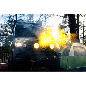 RIGID Industries 360-Series Amber Pro 9" Offroad Spot Beam w/Amber Backlight Pod - Single [36522] - BuoyMart.com  Lighting RIGID Industries