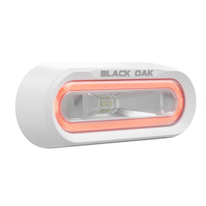 Black Oak Low Pro Off Road Spreader Light - Bracket Mount - White Housing - Red LED [MLPS-R] - BuoyMart.com  Underwater Lighting Black Oak LED