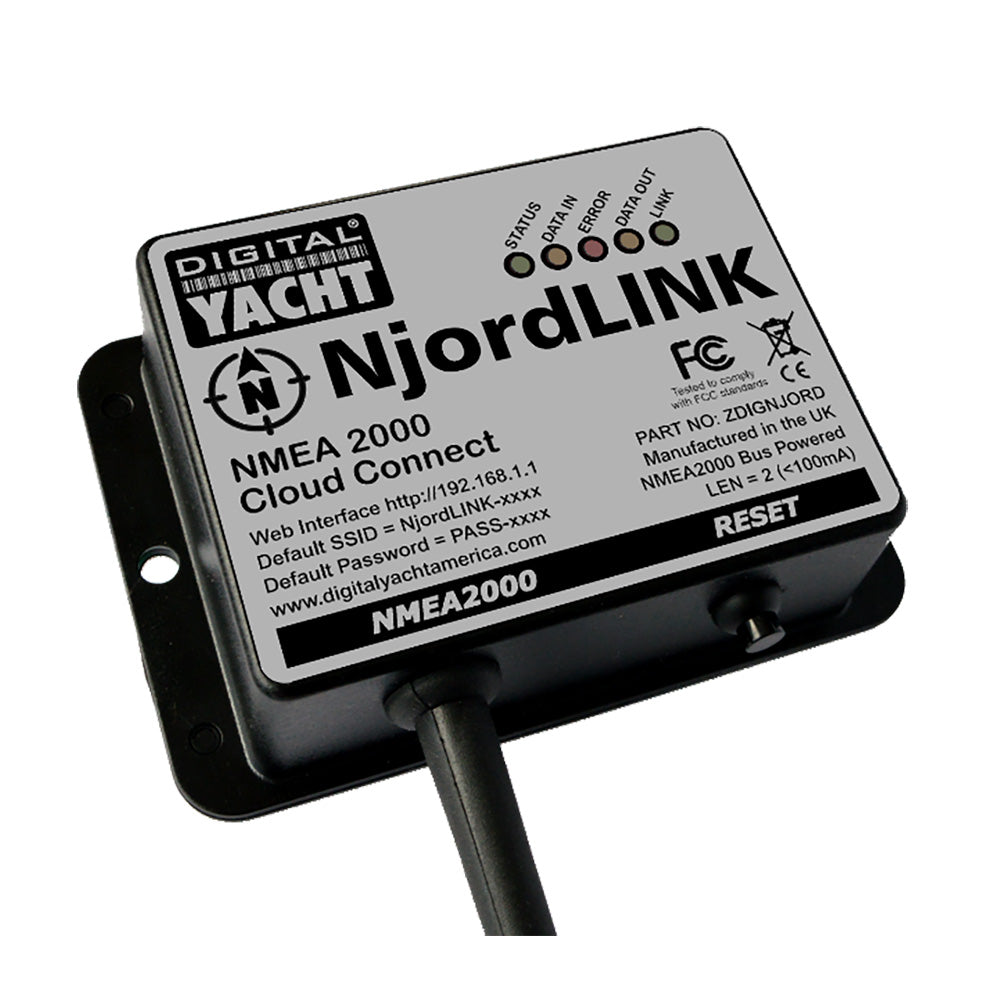 Digital Yacht NjordLINK NMEA 2000 Cloud Gateway [ZDIGNJORD] - BuoyMart.com  NMEA Cables & Sensors Digital Yacht