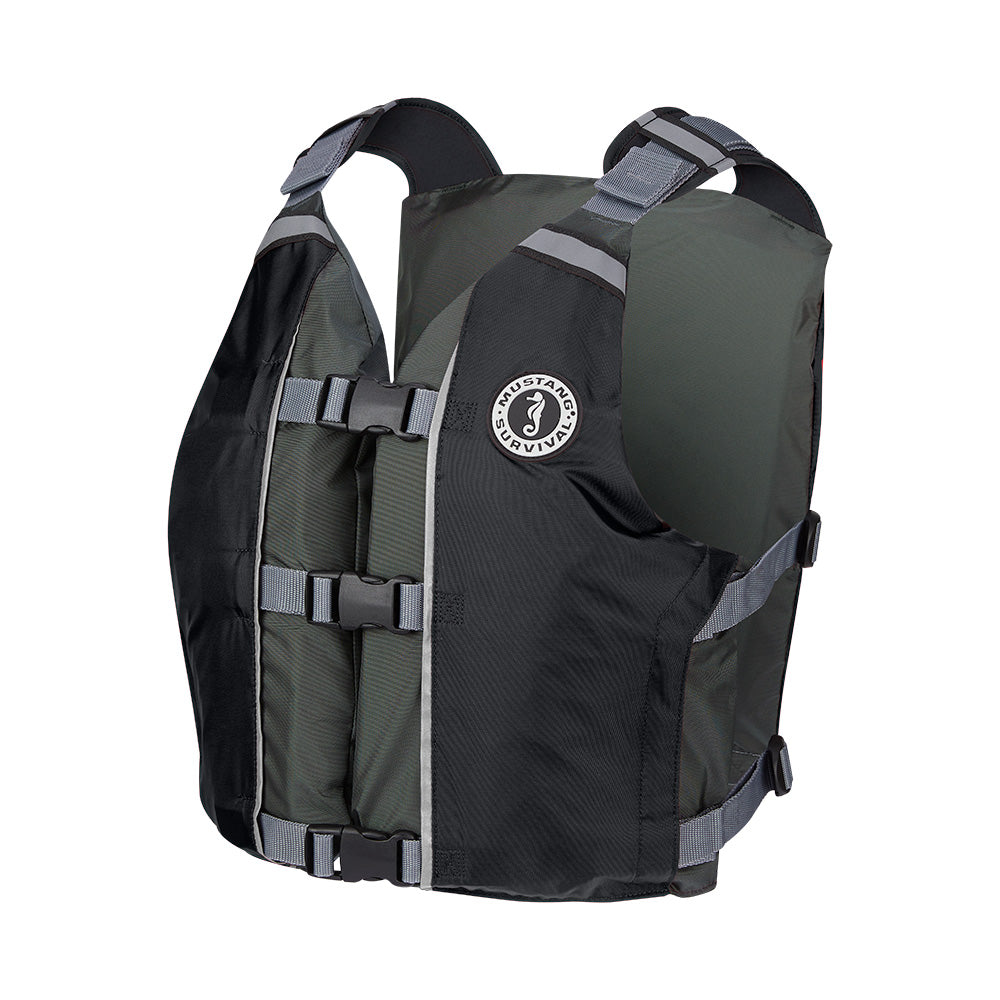 Mustang APF Foam Vest - Universal - Black/Grey [MV411102-806-0] - BuoyMart.com  Personal Flotation Devices Mustang Survival