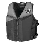 Mustang Young Adult REV Foam Vest - Grey/Light Grey/Fluorescent Yellow - Universal [MV360002-812-0] - BuoyMart.com  Personal Flotation Devices Mustang Survival