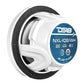 DS18 8" 2-Way Coaxial Marine Speakers w/Digital LED Lights  Bullet Tweeter - White - 175W, 4-Ohm [NXL-IQ8/WH] DS18
