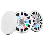 DS18 8" 2-Way Coaxial Marine Speakers w/Digital LED Lights  Bullet Tweeter - White - 175W, 4-Ohm [NXL-IQ8/WH] DS18