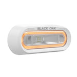 Black Oak Low Pro Off-Road Spreader Light - Bracket Mount - White Housing - Amber LED [MLPS-A] Black Oak LED