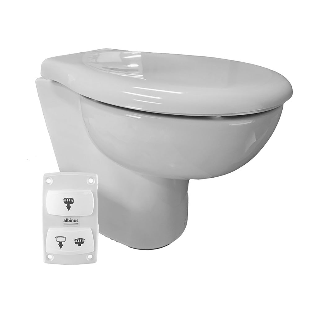 Albin Group Ultra Slim Eco Standard 12V Toilet [07-06-010] - BuoyMart.com  Marine Sanitation Albin Group