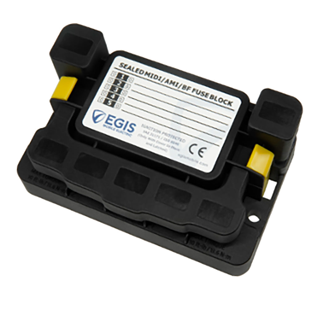 Egis MIDI 5x Fuse Block w/Sealed Cover [3908] - BuoyMart.com  Fuse Blocks & Fuses Egis Mobile Electric