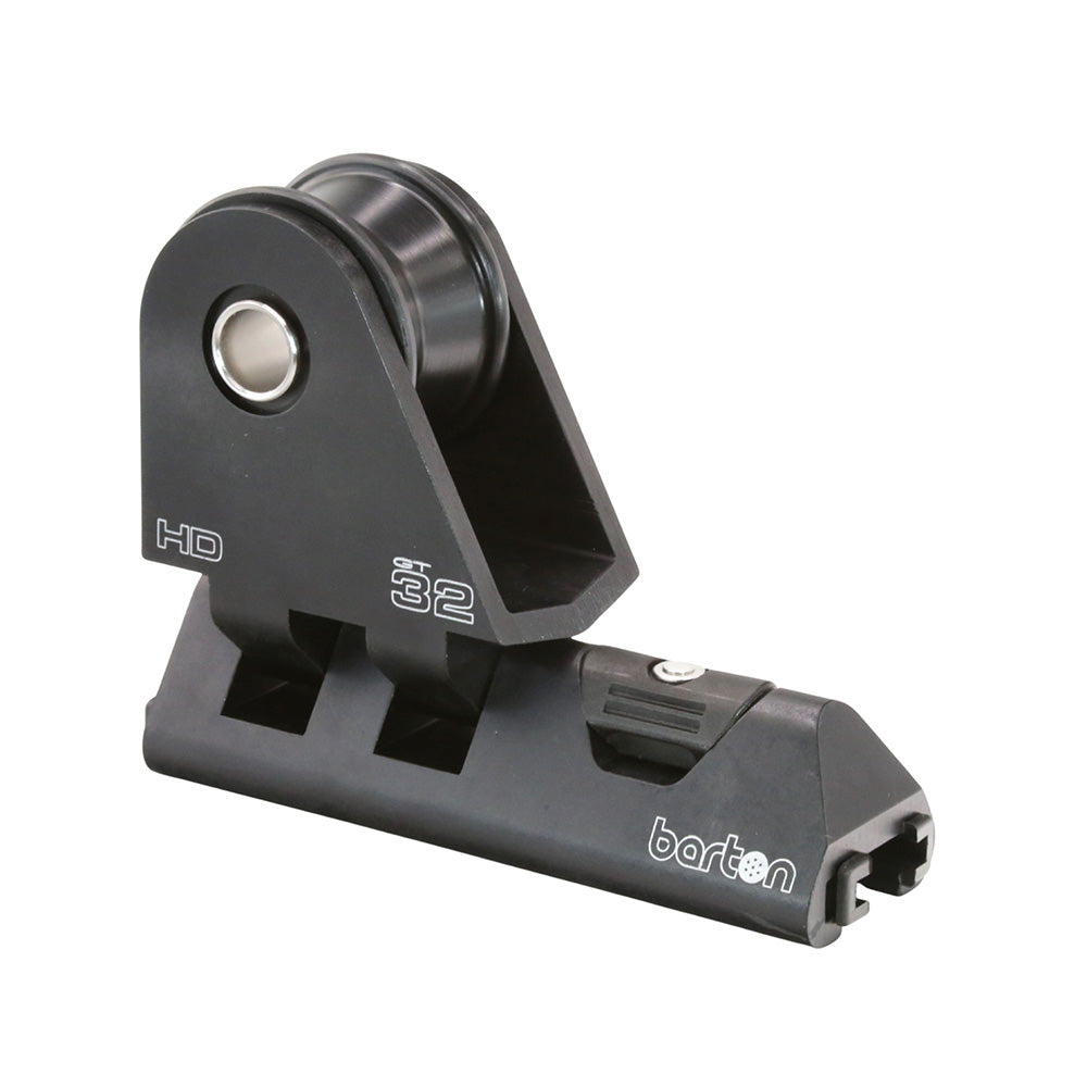 Barton 32mm HD Pin Genoa Car Heavy Duty w/Plunger Stop - Black [32101HDB] - BuoyMart.com  Rigging Barton Marine