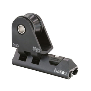 Barton 32mm HD Pin Genoa Car Heavy Duty w/Plunger Stop - Black [32101HDB] - BuoyMart.com  Rigging Barton Marine