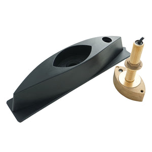 Echonautics Bronze Stem Thru-Hull CW Dual-Frequency Transducer w/Fairing Block - 600W, 50/200 kHz [CB101D600CW-FB] - BuoyMart.com  Transducers Echonautics