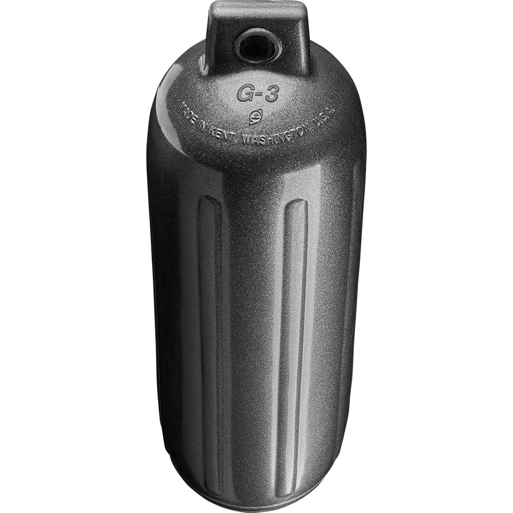 Polyform G-3 Twin Eye Fender 5.5" x 19" - Metallic Graphite [G-3 METALLIC GRAPHITE] - BuoyMart.com  Fenders Polyform U.S.