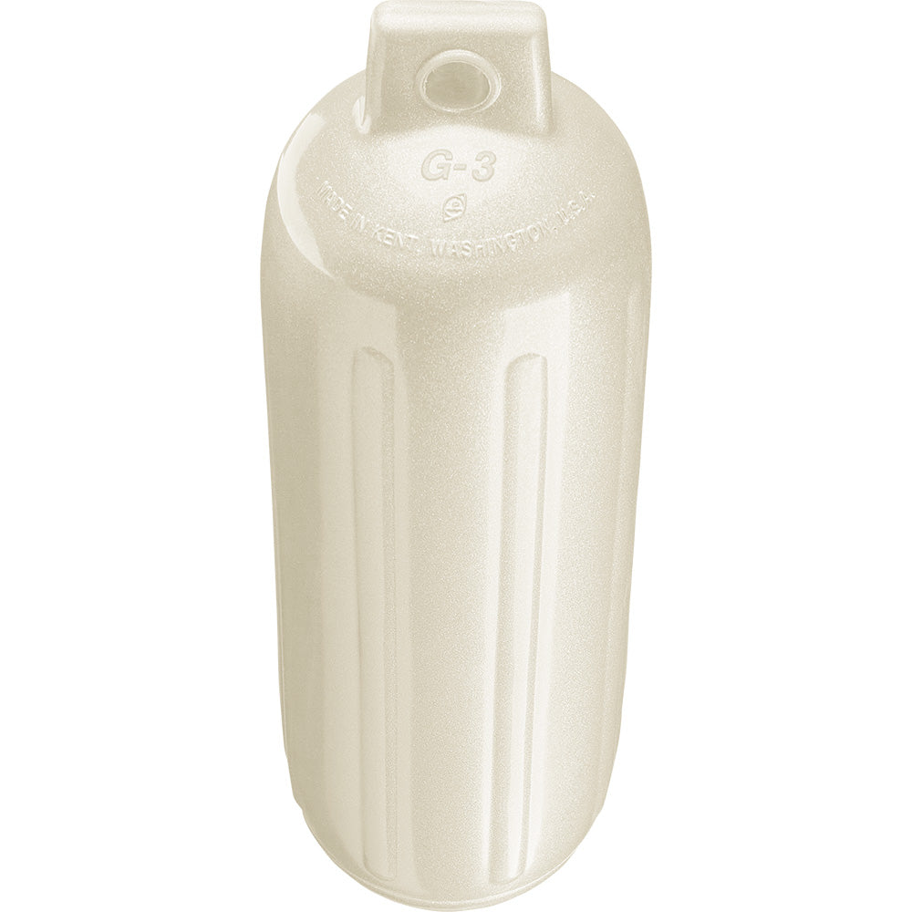 Polyform G-3 Twin Eye Fender 5.5" x 19" - Metallic White [G-3 METALLIC WHITE] - BuoyMart.com  Fenders Polyform U.S.