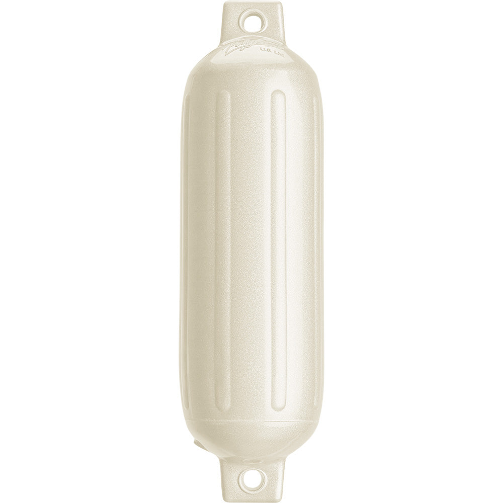 Polyform G-3 Twin Eye Fender 5.5" x 19" - Metallic White [G-3 METALLIC WHITE] - BuoyMart.com  Fenders Polyform U.S.