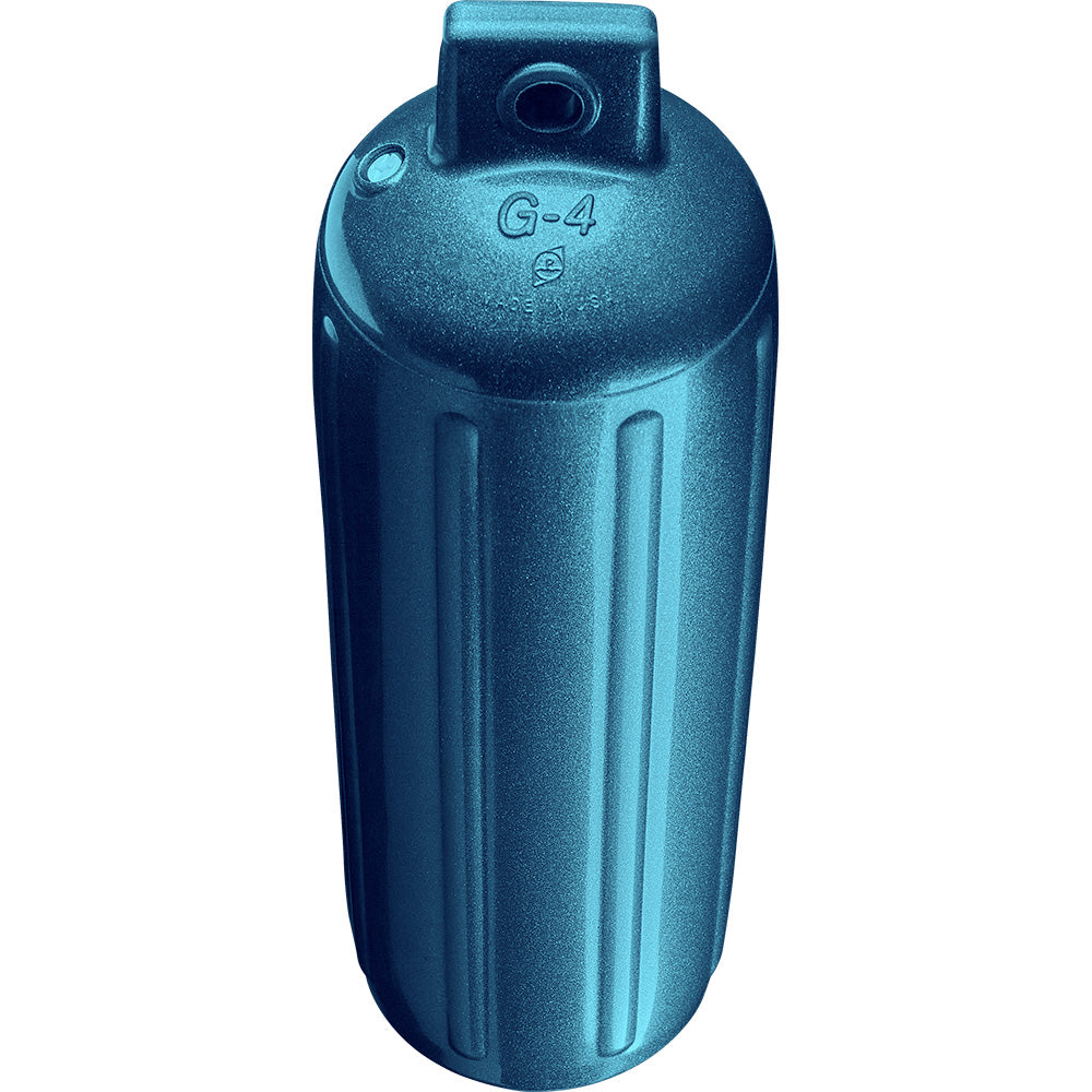 Polyform G-4 Twin Eye Fender 6.5" x 22" - Metallic Blue [G-4 METALLIC BLUE] - BuoyMart.com  Fenders Polyform U.S.