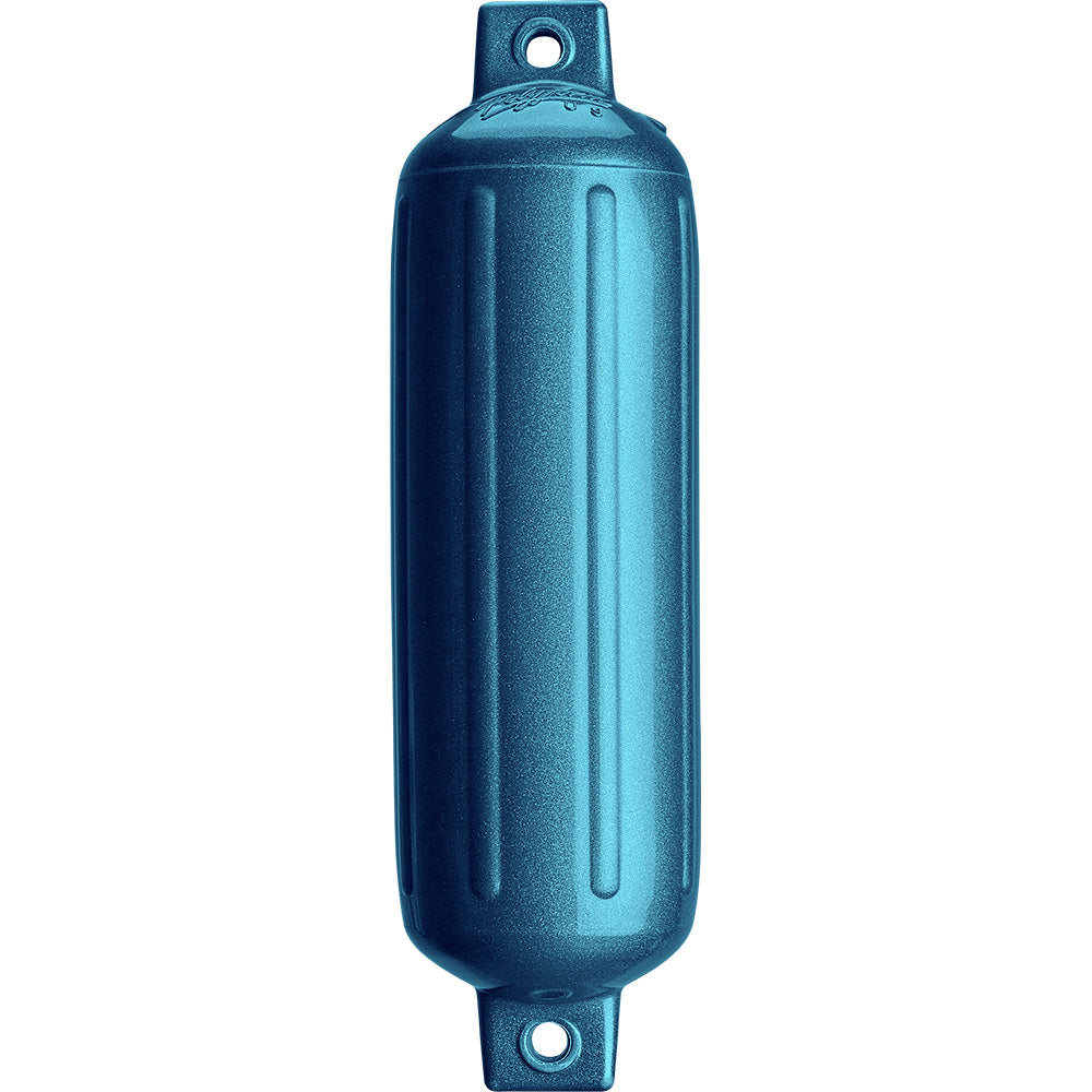 Polyform G-4 Twin Eye Fender 6.5" x 22" - Metallic Blue [G-4 METALLIC BLUE] - BuoyMart.com  Fenders Polyform U.S.
