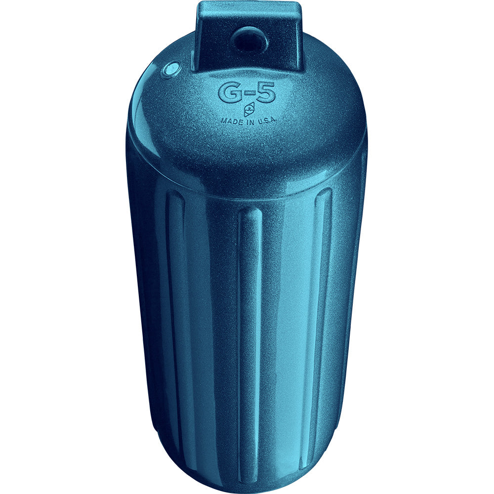 Polyform G-5 Twin Eye Fender 8.8" x 26.8" - Metallic Blue [G-5 METALLIC BLUE] - BuoyMart.com  Fenders Polyform U.S.