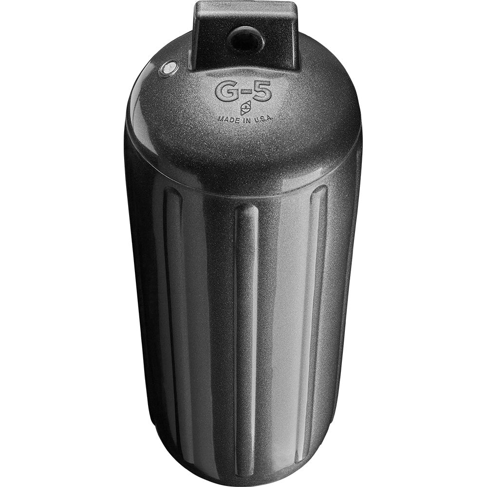 Polyform G-5 Twin Eye Fender 8.8" x 26.8" - Metallic Graphite [G-5 METALLIC GRAPHITE] - BuoyMart.com  Fenders Polyform U.S.