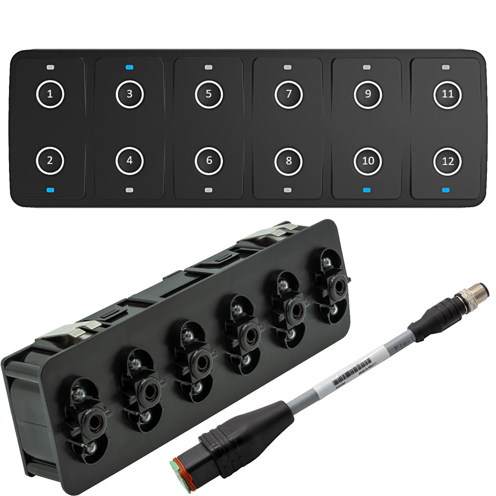 Maretron CKM12 Keypad w/CKM to NMEA 2000 Adapter Cable - 0.2M (Horizontal Orientation) [A3802-2] Maretron