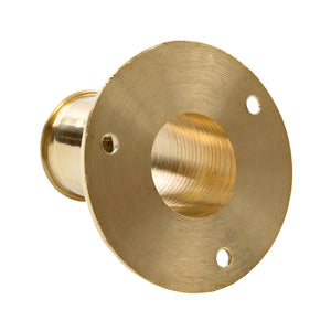Whitecap Top Mount Flag Pole Socket - 1" ID - Polished Brass [S-5002BC] - BuoyMart.com  Accessories Whitecap