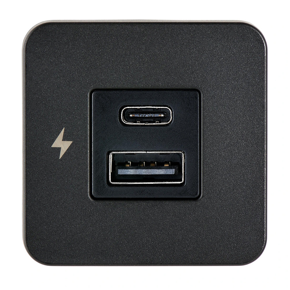 Scanstrut TILE USB-A/USB-C Interior Charging Socket - 12/24V - Black Bezel [SC-TILE-10] - BuoyMart.com  Accessories Scanstrut