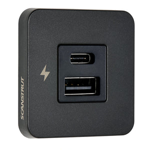 Scanstrut TILE USB-A/USB-C Interior Charging Socket - 12/24V - Black Bezel [SC-TILE-10] - BuoyMart.com  Accessories Scanstrut