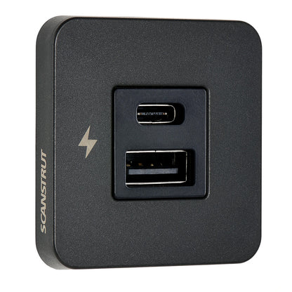 Scanstrut TILE USB-A/USB-C Interior Charging Socket - 12/24V - Black Bezel [SC-TILE-10] - BuoyMart.com  Accessories Scanstrut