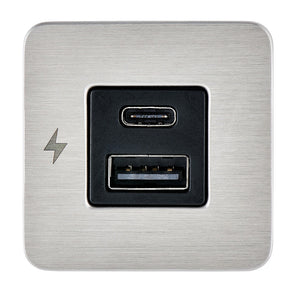 Scanstrut TILE USB-A/USB-C Interior Charging Socket - 12/24V - Stainless Steel Bezel [SC-TILE-11] - BuoyMart.com  Accessories Scanstrut