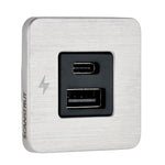 Scanstrut TILE USB-A/USB-C Interior Charging Socket - 12/24V - Stainless Steel Bezel [SC-TILE-11] - BuoyMart.com  Accessories Scanstrut