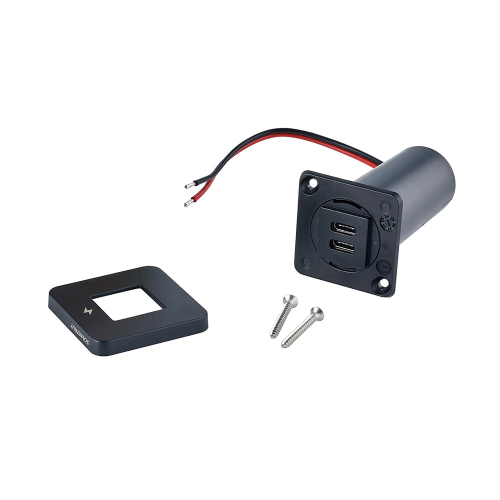 Scanstrut TILE USB-C Interior Charging Socket - 12/24V - Black Bezel [SC-TILE-20] - BuoyMart.com  Accessories Scanstrut