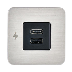 Scanstrut TILE USB-C Interior Charging Socket - 12/24V - Stainless Steel Bezel [SC-TILE-21] - BuoyMart.com  Accessories Scanstrut
