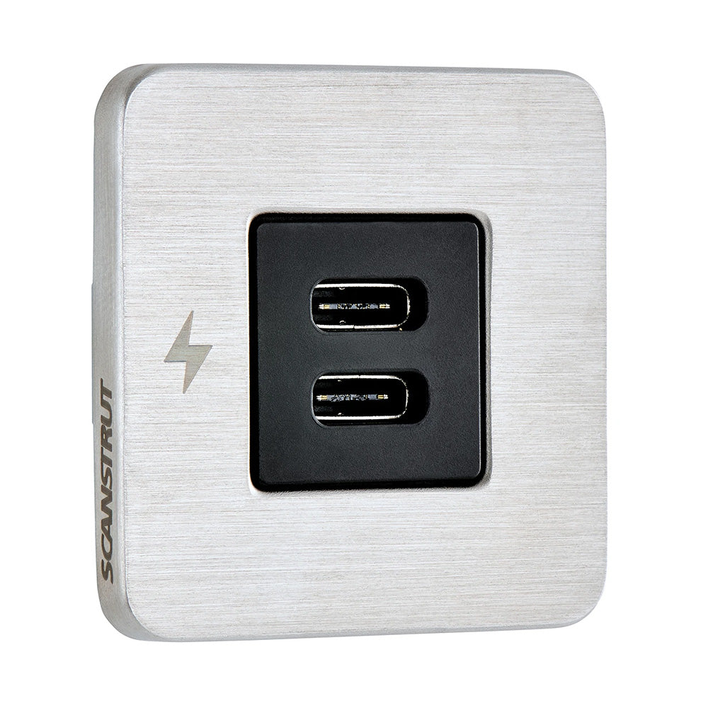 Scanstrut TILE USB-C Interior Charging Socket - 12/24V - Stainless Steel Bezel [SC-TILE-21] - BuoyMart.com  Accessories Scanstrut