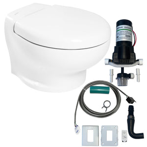 Thetford Nano Eco Compact Toilet Raw Water Kit w/Inlet Pump - 12V [T-NANO12PW/E/NA-RWKIT] - BuoyMart.com  Marine Sanitation Thetford Marine