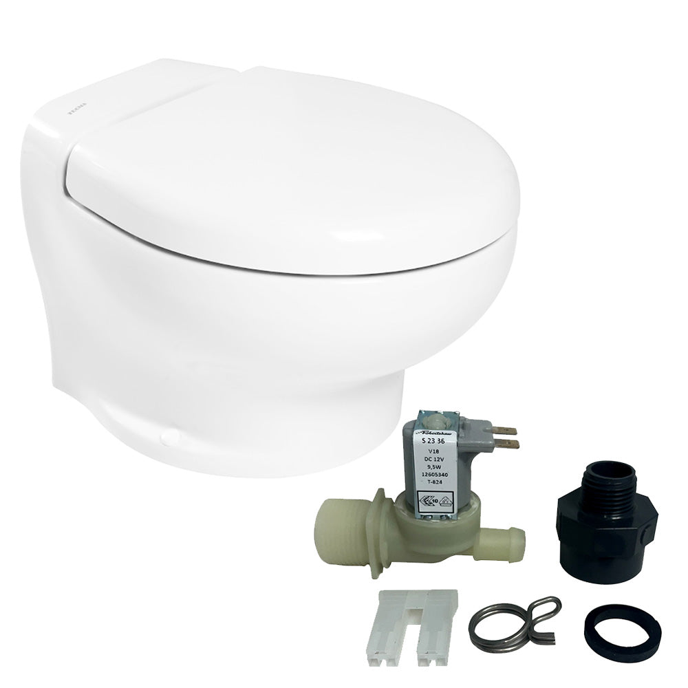 Thetford Nano Touch Compact Toilet Freshwater Kit - 12V [T-NAN012PW/TSFT/NA-FWKIT] - BuoyMart.com  Marine Sanitation Thetford Marine