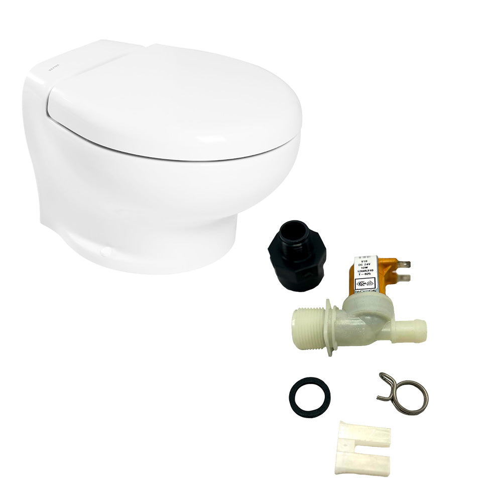 Thetford Nano Touch Compact Toilet Freshwater Kit - 24V [T-NAN024PW/TSFT/NA-FWKIT] Thetford Marine