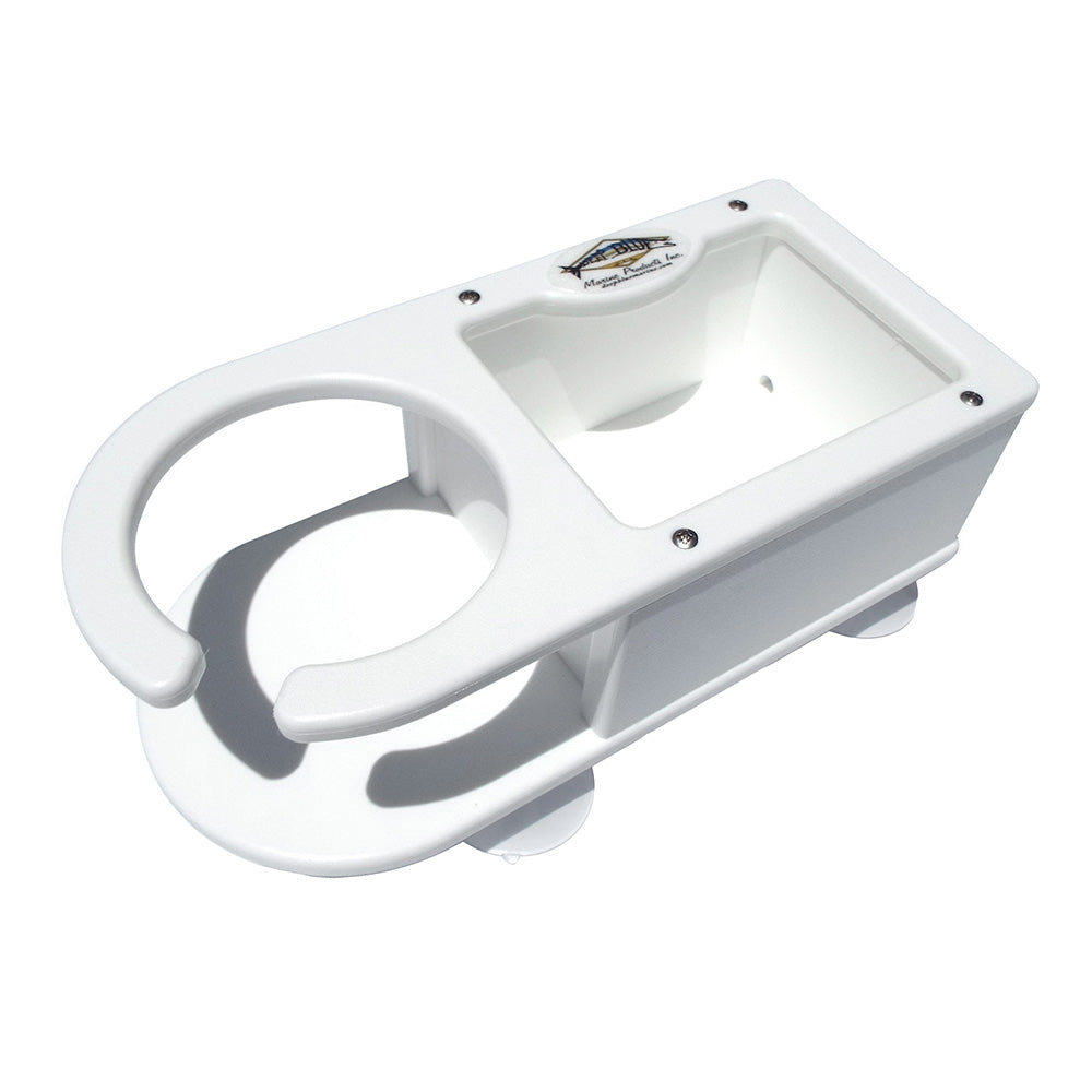 Deep Blue Marine MB-1 Single Cup Holder w/Storage [MB-1] - BuoyMart.com  Fishing Accessories Deep Blue Marine