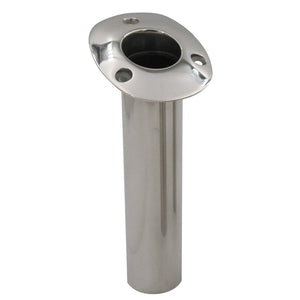 C.E. Smith Flush Mount Rod Holder - 15 Degree w/Drain - Black Liner - No Logo [53671CNA] - BuoyMart.com  Rod Holders C.E. Smith