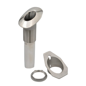 C.E. Smith Screwless Flush Mount Rod Holder - 30 Degree - Black Liner - No Logo [53678] C.E. Smith