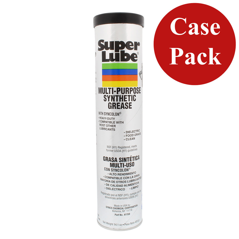 Super Lube Multi-Purpose Synthetic Grease w/Syncolon - 14.1oz Cartridge *Case of 12 [41150-CASE] - BuoyMart.com  Cleaning Super Lube