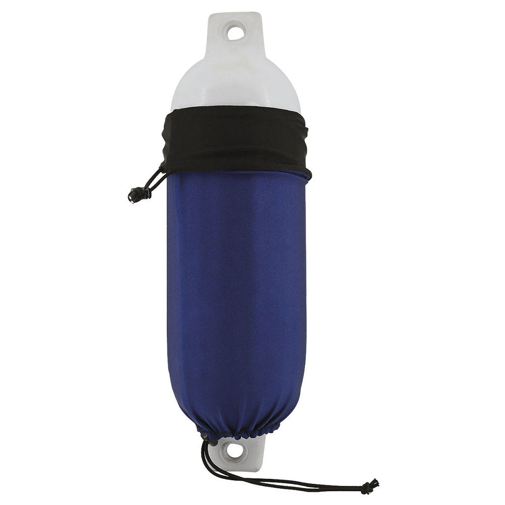 Dock Edge Reversible Fender Cover - Black/Blue - Medium [DE965869F] - BuoyMart.com  Fender Covers Dock Edge