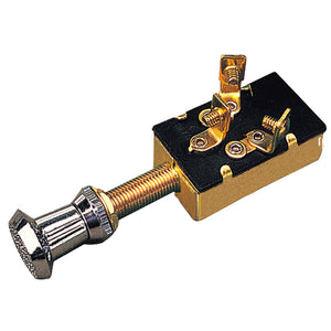 Sea-Dog 3 Position 1 Circuit Push-Pull Switch - Stamped Brass [420410-1] - BuoyMart.com  Switches & Accessories Sea-Dog