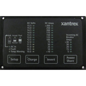 Xantrex Heart FDM-12-25 Remote Panel, Battery Status & Freedom Inverter/Charger Remote Control [84-2056-01] Xantrex