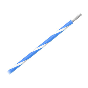 Pacer 14 AWG Gauge Striped Marine Wire 500' Spool - Blue w/White Stripe [WUL14BL-9-500] Pacer