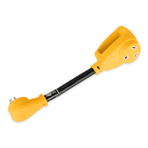 Camco Power Grip Dogbone 15 Amp Male / 30 Amp Female Adapter - 12" [55165] - BuoyMart.com  Accessories Camco