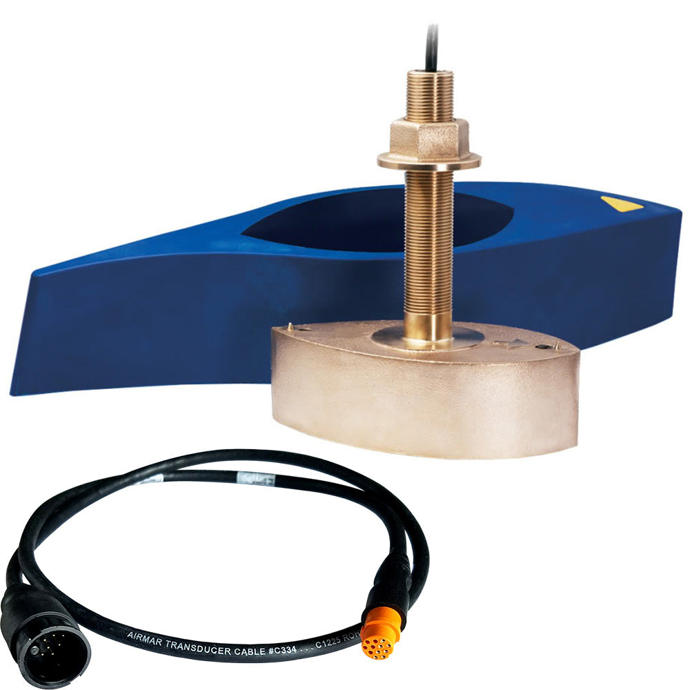 Airmar B275LH-W Bronze Chirp Thru-Hull f/Garmin w/12-Pin Connector [B275C-LHW-12G] - BuoyMart.com  Transducers Airmar