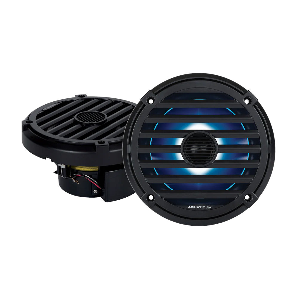 Aquatic AV ELITE 6.5" RGB Speakers - Black - Pair [EL424] Aquatic AV