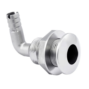 Whitecap 1-1/2" Duplex Stainless Steel 90 Degree Thru-Hull Fitting [6581X] - BuoyMart.com  Thru-Hull Fittings Whitecap